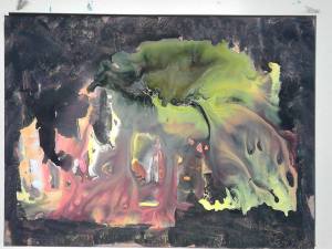 Parcelle d'ombre de l'inachevé, tableau peint par Hermann Cebert