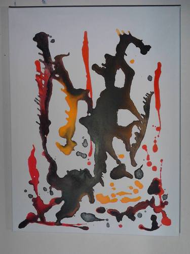 Les pyramides humaines chiliennes, tableau peint par Hermann…